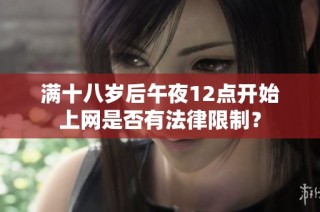 满十八岁后午夜12点开始上网是否有法律限制？