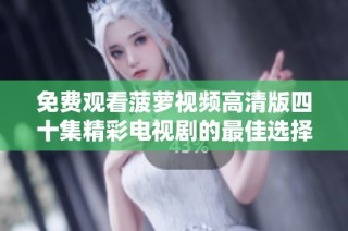 免费观看菠萝视频高清版四十集精彩电视剧的最佳选择
