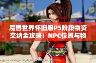 魔兽世界怀旧服P5阶段物资交纳全攻略：NPC位置与物资流详解