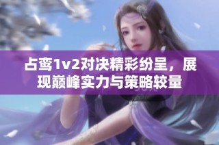 占鸾1v2对决精彩纷呈，展现巅峰实力与策略较量
