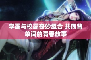 学霸与校霸奇妙组合 共同背单词的青春故事