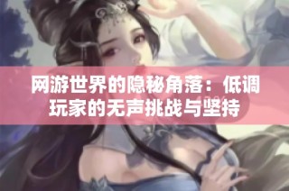 网游世界的隐秘角落：低调玩家的无声挑战与坚持