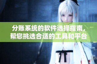 分账系统的软件选择指南，帮您挑选合适的工具和平台