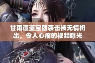 甘雨遭盗宝团袭击被无情扔出，令人心痛的视频曝光