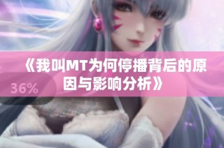 《我叫MT为何停播背后的原因与影响分析》