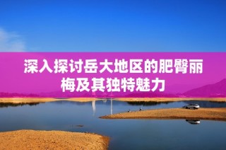 深入探讨岳大地区的肥臀丽梅及其独特魅力