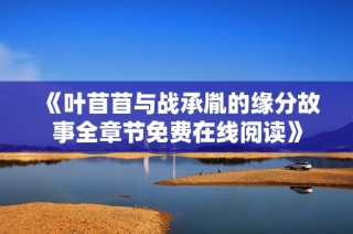 《叶苜苜与战承胤的缘分故事全章节免费在线阅读》