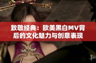 致敬经典：欧美黑白MV背后的文化魅力与创意表现