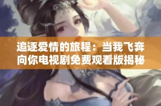 追逐爱情的旅程：当我飞奔向你电视剧免费观看版揭秘
