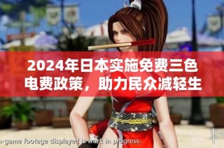 2024年日本实施免费三色电费政策，助力民众减轻生活负担