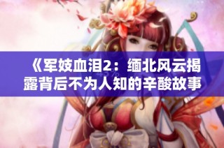 《军妓血泪2：缅北风云揭露背后不为人知的辛酸故事》