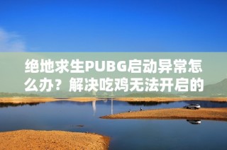 绝地求生PUBG启动异常怎么办？解决吃鸡无法开启的有效方法汇总