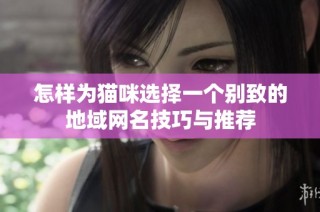 怎样为猫咪选择一个别致的地域网名技巧与推荐