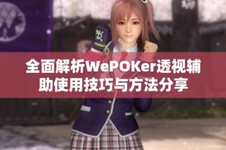 全面解析WePOKer透视辅助使用技巧与方法分享