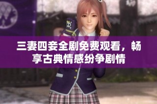 三妻四妾全剧免费观看，畅享古典情感纷争剧情