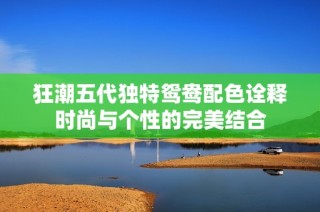 狂潮五代独特鸳鸯配色诠释时尚与个性的完美结合