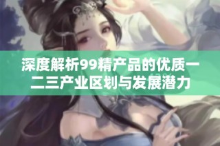 深度解析99精产品的优质一二三产业区划与发展潜力