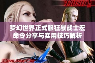 梦幻世界正式服狂暴战士宏命令分享与实用技巧解析