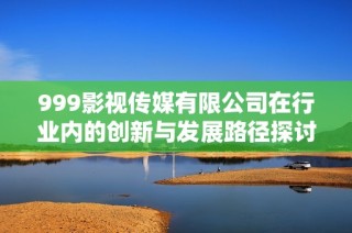 999影视传媒有限公司在行业内的创新与发展路径探讨