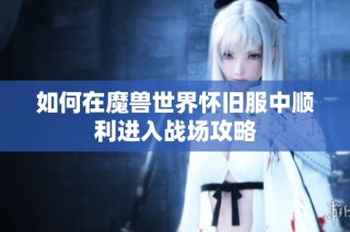 如何在魔兽世界怀旧服中顺利进入战场攻略