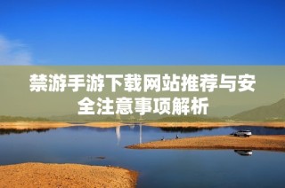 禁游手游下载网站推荐与安全注意事项解析