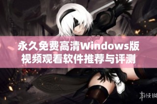 永久免费高清Windows版视频观看软件推荐与评测