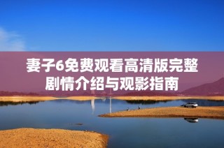 妻子6免费观看高清版完整剧情介绍与观影指南