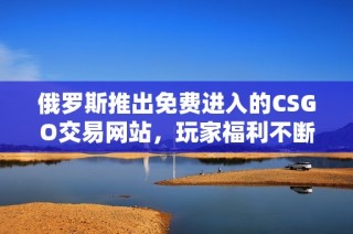 俄罗斯推出免费进入的CSGO交易网站，玩家福利不断！