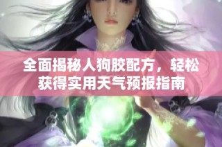 全面揭秘人狗胶配方，轻松获得实用天气预报指南