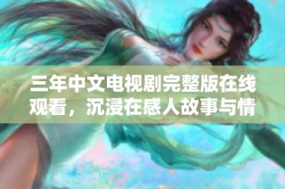 三年中文电视剧完整版在线观看，沉浸在感人故事与情感纠葛中