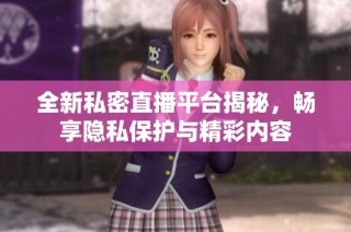 全新私密直播平台揭秘，畅享隐私保护与精彩内容