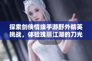 探索剑侠情缘手游野外精英挑战，体验瑰丽江湖的刀光剑影之旅