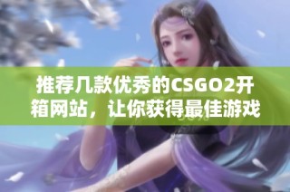 推荐几款优秀的CSGO2开箱网站，让你获得最佳游戏体验