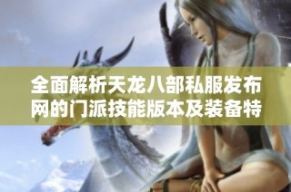 全面解析天龙八部私服发布网的门派技能版本及装备特点