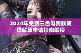 2024年免费三色电费政策详解及申请指南解读