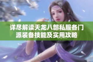 详尽解读天龙八部私服各门派装备技能及实用攻略