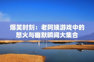爆笑时刻：老阿姨游戏中的怒火与幽默瞬间大集合