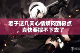 老子这几天心情烦闷到极点，真快要撑不下去了