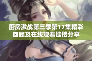 厨房激战第三季第17集精彩回顾及在线观看链接分享