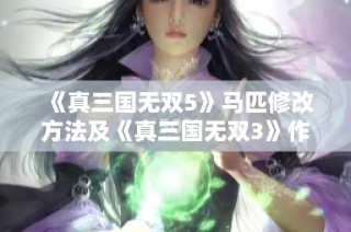 《真三国无双5》马匹修改方法及《真三国无双3》作弊器使用指南