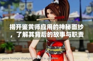 揭开鉴黄师应用的神秘面纱，了解其背后的故事与职责