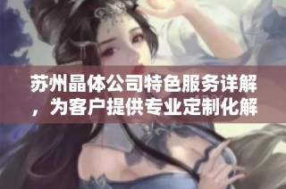 苏州晶体公司特色服务详解，为客户提供专业定制化解决方案