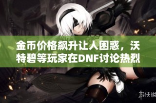 金币价格飙升让人困惑，沃特碧等玩家在DNF讨论热烈