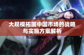 大规模拓展中国市场的战略与实施方案解析