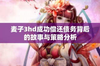 麦子3hd成功偿还债务背后的故事与策略分析