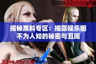 揭秘黑料专区：揭露娱乐圈不为人知的秘密与丑闻