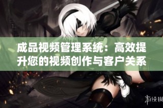 成品视频管理系统：高效提升您的视频创作与客户关系维护