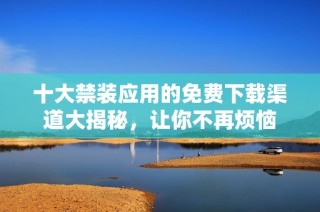 十大禁装应用的免费下载渠道大揭秘，让你不再烦恼