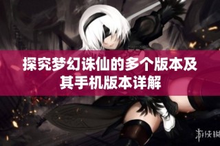 探究梦幻诛仙的多个版本及其手机版本详解