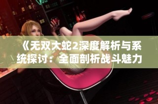 《无双大蛇2深度解析与系统探讨：全面剖析战斗魅力与策略》